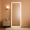LED 20x63 Full Length Mirror With 3 Color Lights For Bedroom
