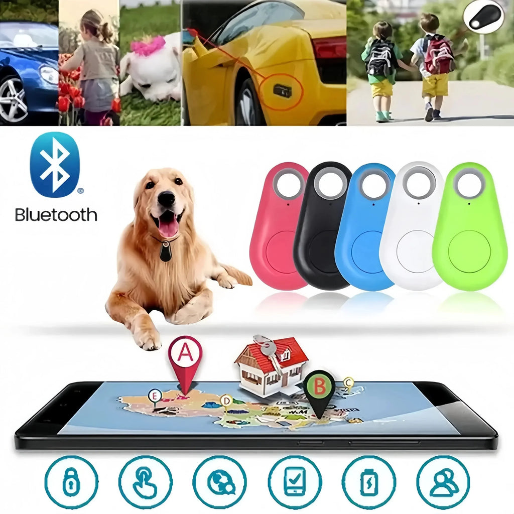 Mini GPS Pet Tracker Wallet Anti-Lost Device with Two-Way Positioning for Android Smartphones Pet Accessories